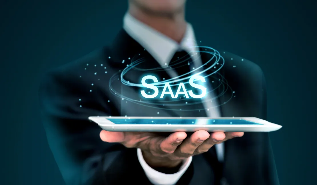 SaaS software dashboard and cloud platform visual