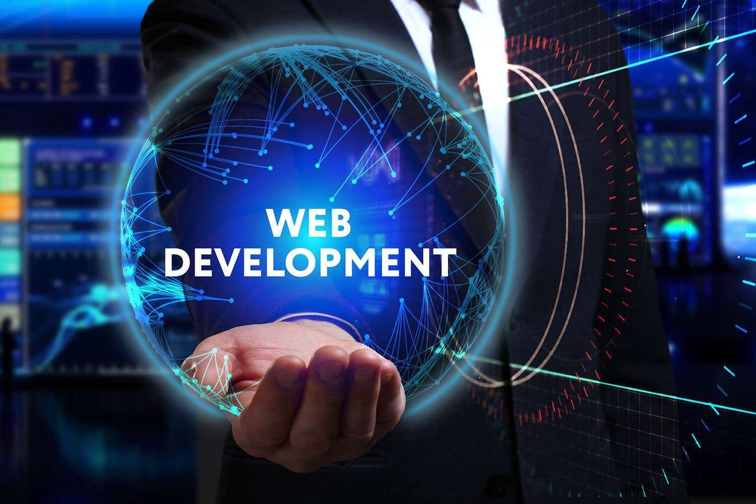 Website growth and business success visual